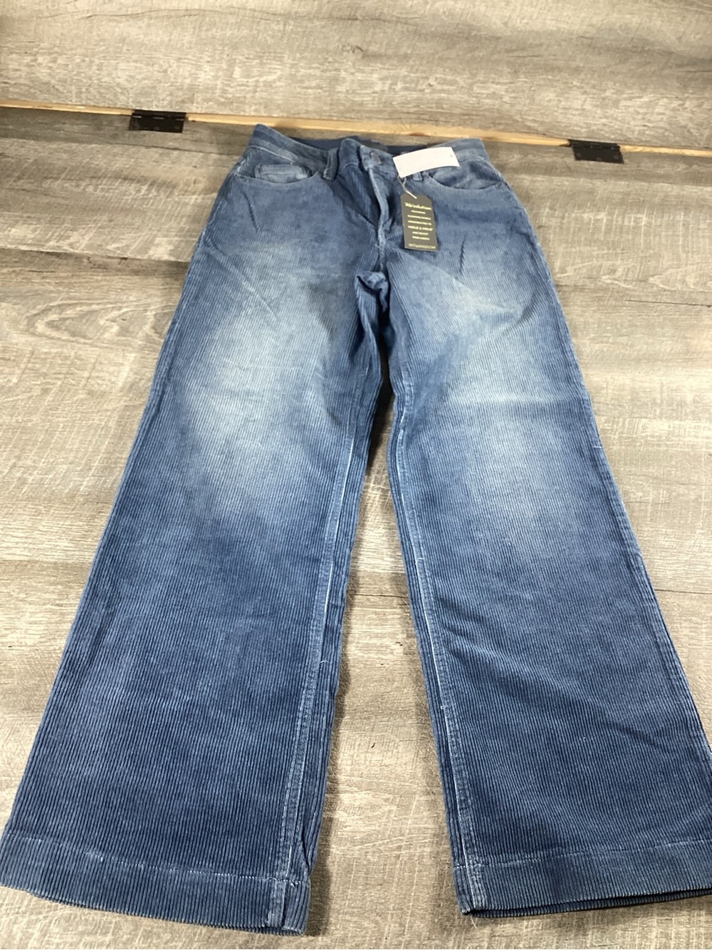 Wit & Wisdom AbSolution Blue Corduroy Wide Leg Pants Size 6 NWT